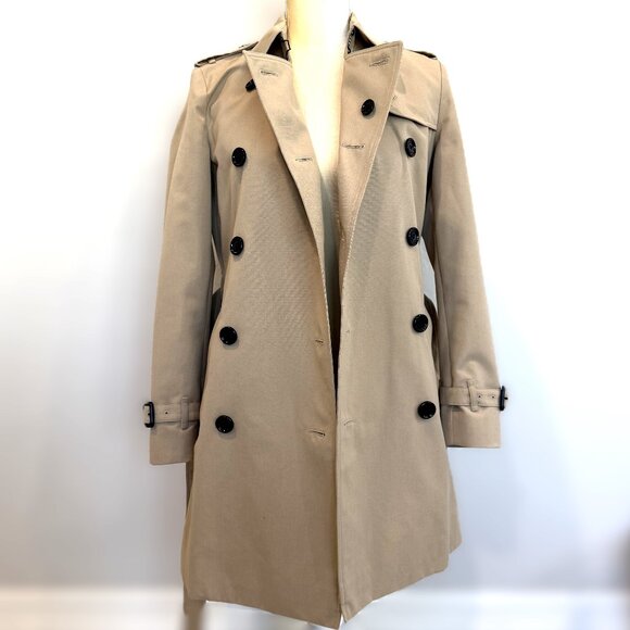 BURBERRY Harbourne Trench Coat Honey Size 2 - Picture 10 of 16